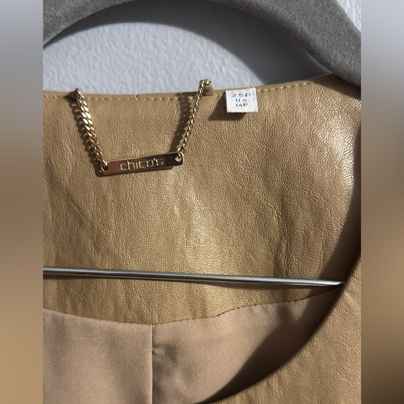 Chicos 14P Tan Jacket - Picture 3 of 4